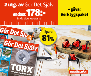 Tidningspremie: Verktygspaket + 2 nummer av Gör Det Själv