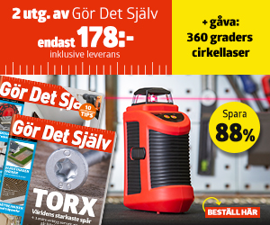 Tidningspremie: 360 graders cirkellaser + 2 nummer av Gör Det Själv