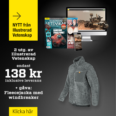 Tidningspremie: Fleecejacka med windbreaker + 2 nummer av Illustrerad Vetenskap