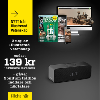 Tidningspremie: Sonitum trådlös laddare och högtalare + 2 nummer av Illustrerad Vetenskap