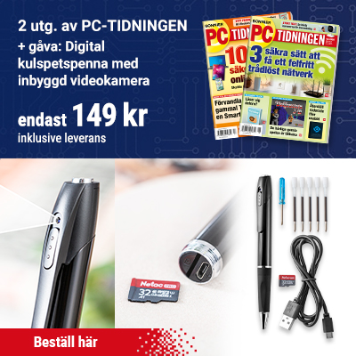 Tidningspremie: Digital kulspetspenna med inbyggd videokamera + 2 nummer av PC-tidningen