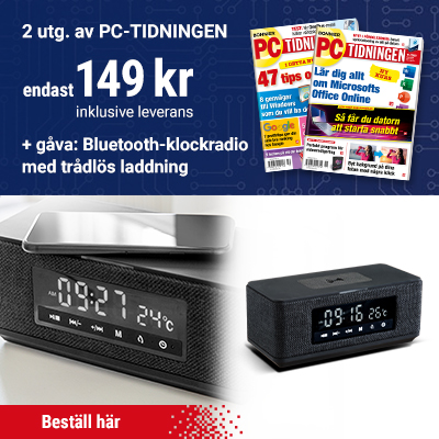 Tidningspremie: Bluetooth-klockradio med trådlös laddning + 2 nummer av PC-tidningen